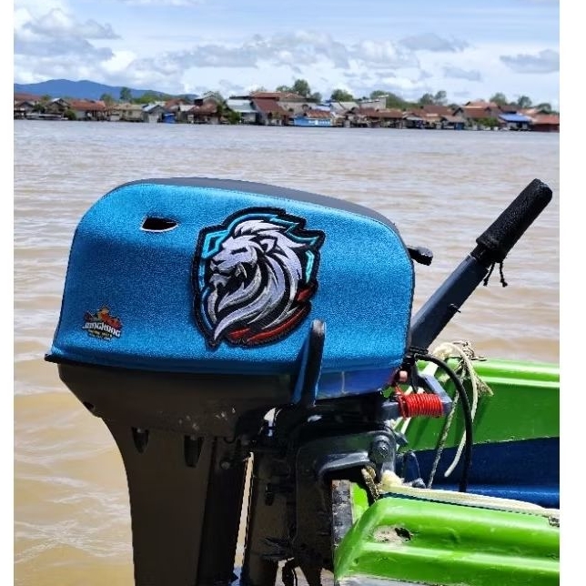 cover mesin 15 pk / sarung tempel /kap mesin 15 PK Yamaha