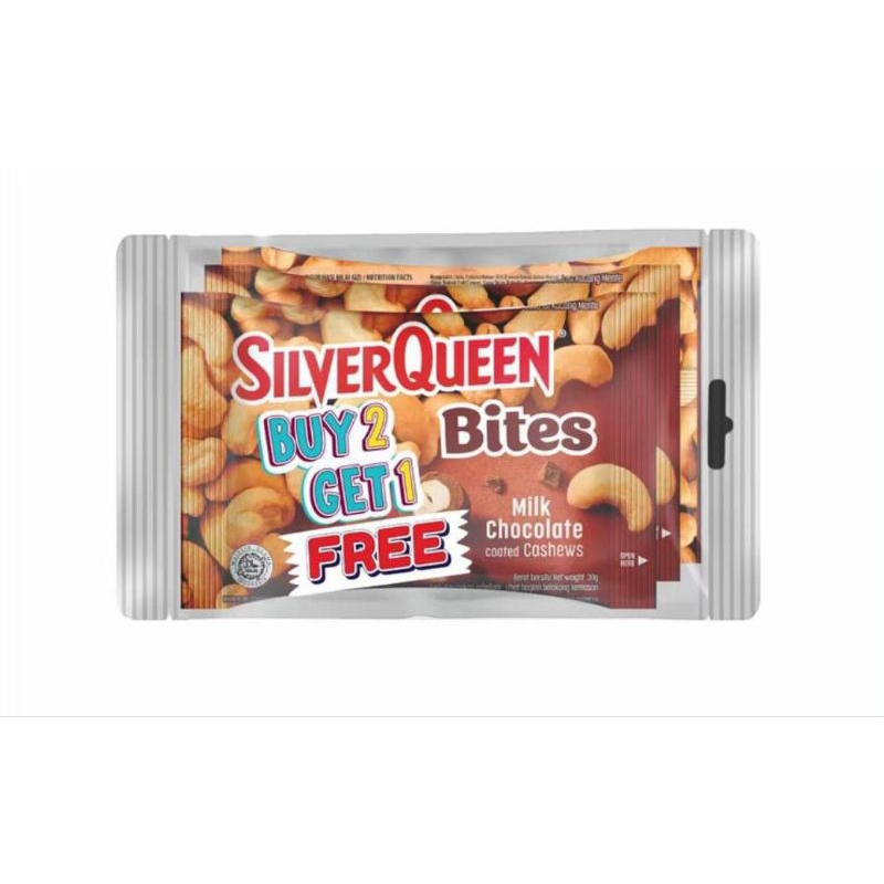 

[BUY 2 GET 1] SilverQueen Bites Cashew 30gr