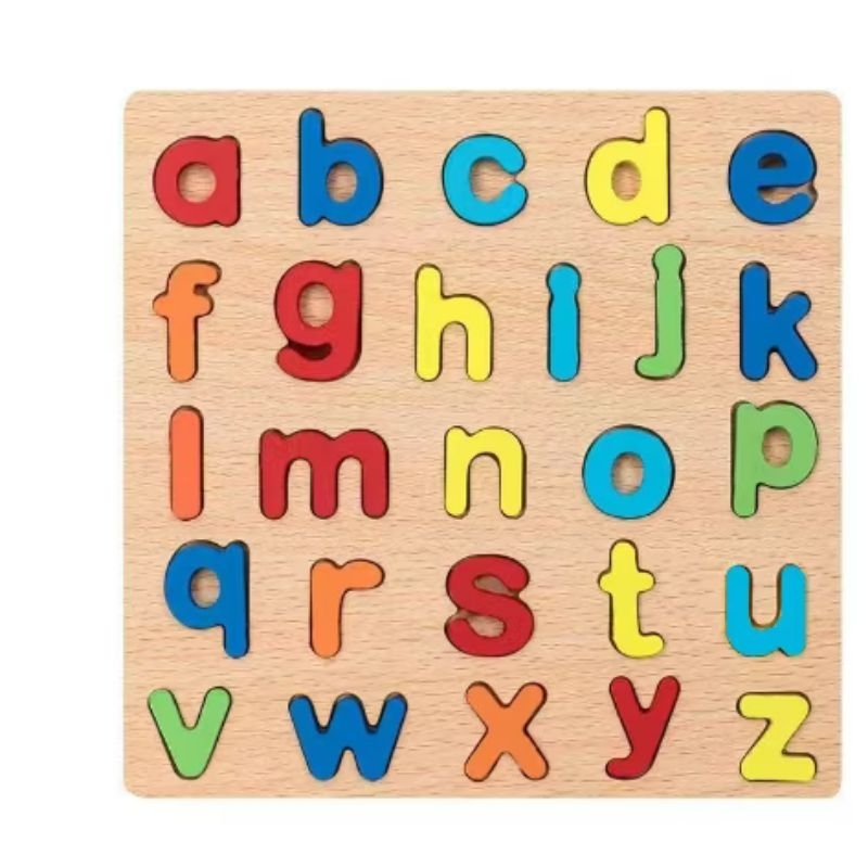 PUZZLE ALFABET HURUF KECIL
