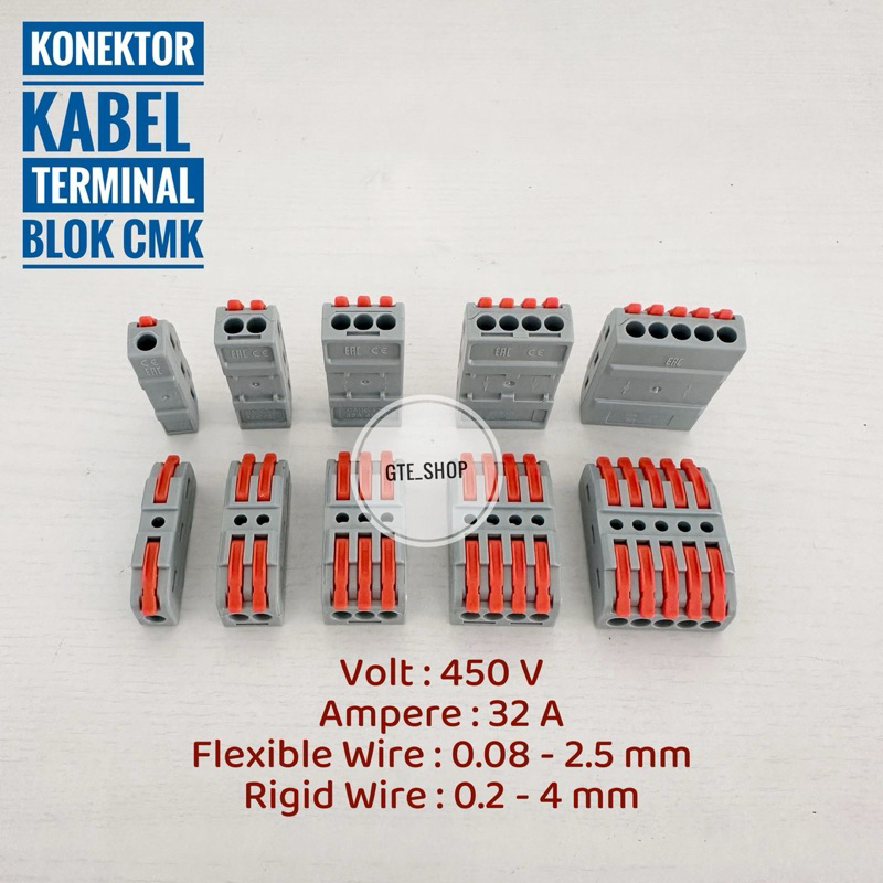 Konektor Kabel listrik Terminal Block Connector CMK Wago Penyambung Kabel Split Wire Connector