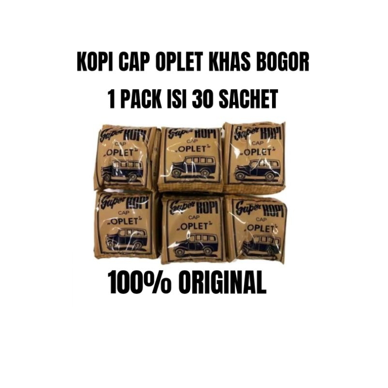 

Kopi Oplet Tanpa Gula 1 Pack Isi 30 Sachet @8gram