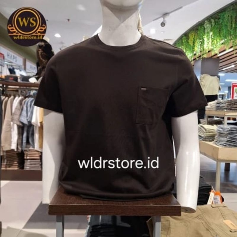 kaos pria brand CARDINAL CASUAL 01954 COKLAT