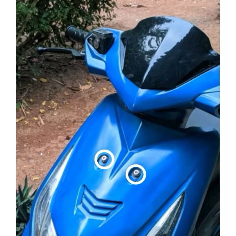 baut tameng depan beat karbu steanlees 2kunci heng thailand ( harga 1pcs )