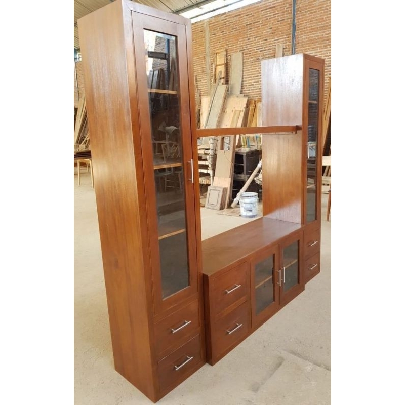 Bufet tv minimalis, bufet tv jati solid, bufet tv jati rotan, meja tv model retro, bufet scandinavia