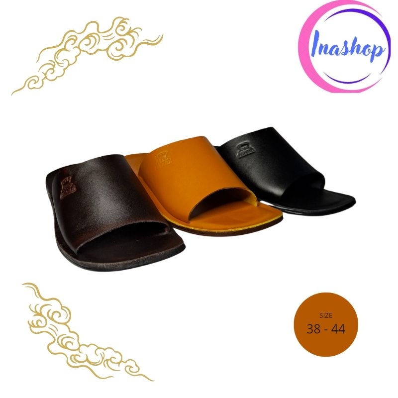 OBARA II Sandal Kulit Pria I Sendal Selop Pria seri 211