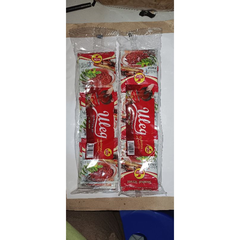 

Sambal Uleg terasi 1renceng isi 10 pcs *18g