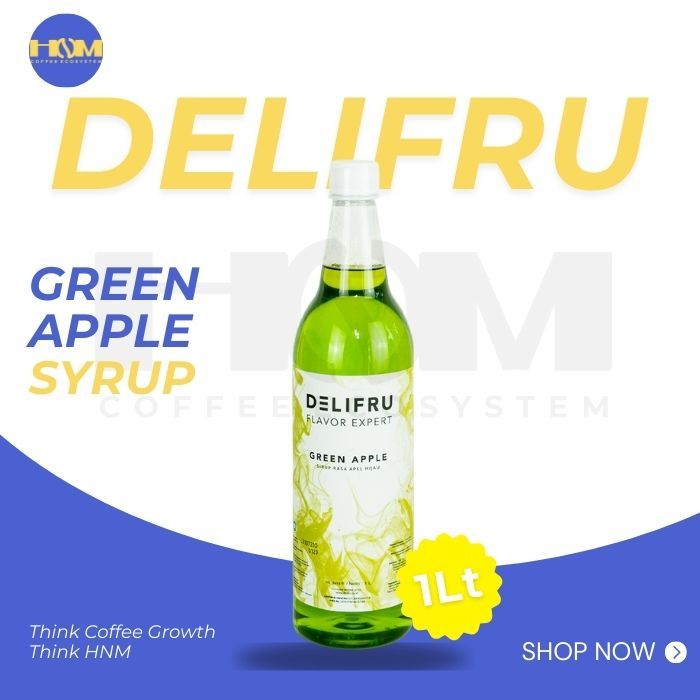 

Sirup Delifru Green apple 1L | Delifru Syrup Green Apple 1L