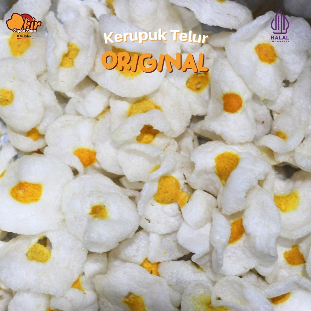 

Kerupuk Telur Original 100gr/250gr/500gr Original Kiripik (OKIR)