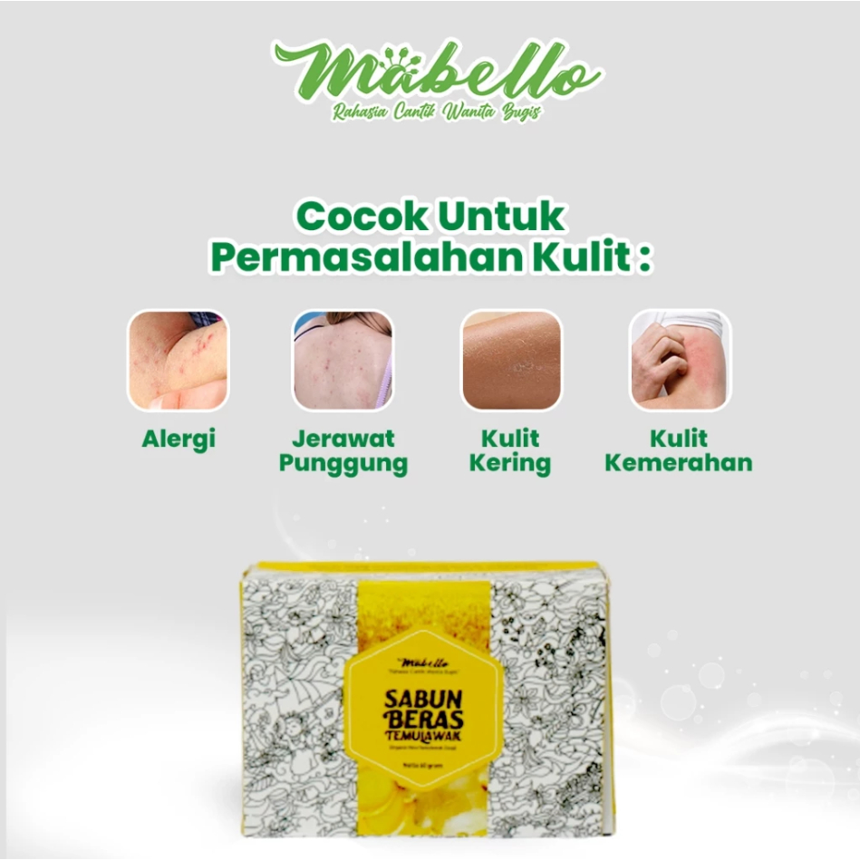 Mabello Herbal - Sabun beras Temulawak
