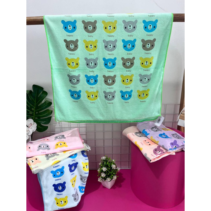 Handuk Colour Bear / Handuk Anak / Handuk Motif / Handuk Lembut / Handuk Premium