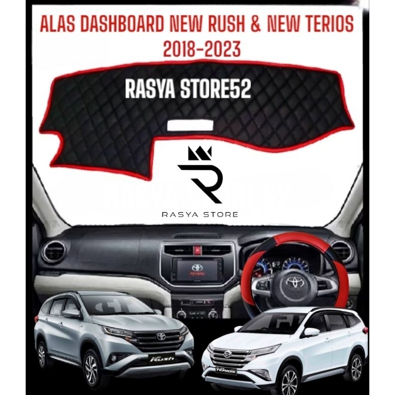 Alas / Pelindung Dashboard + Cover Stir Mobil New Rush & Terios (2018-2023)