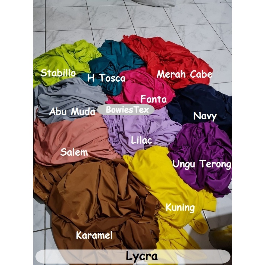 Kain Lycra Spandex Bahan Lycra Legging Baju Renang Lycra Spandex Lycra Melar