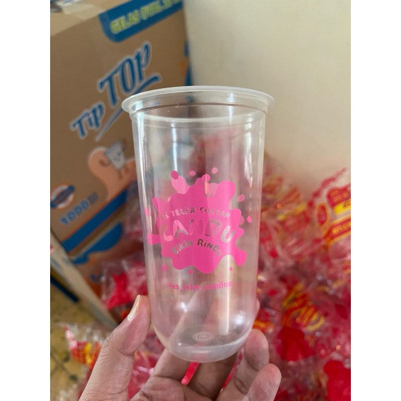 PROMO SABLON CUP 22OZ OVAL TIPTOP