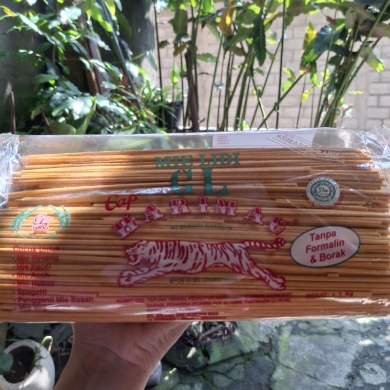 

Mie Gomak/Mie Lidi Merk Bintang Mulia & Cap Harimau Asli Samosir ORI
