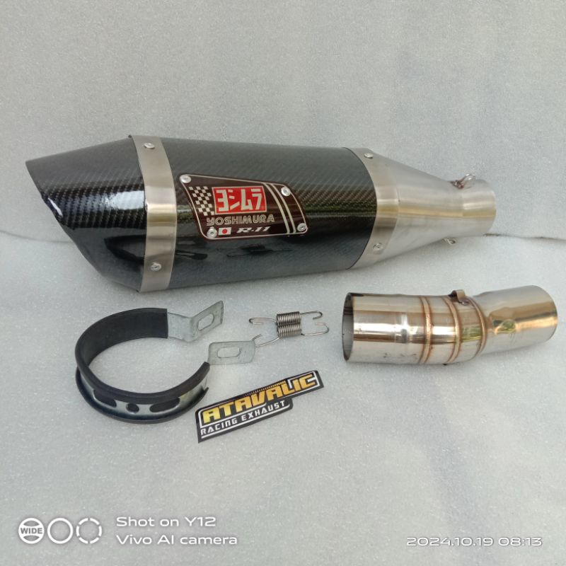 knalpot racing Yoshimura R11 lubang 1 +slipon for zx25rr ZX25R eksoz