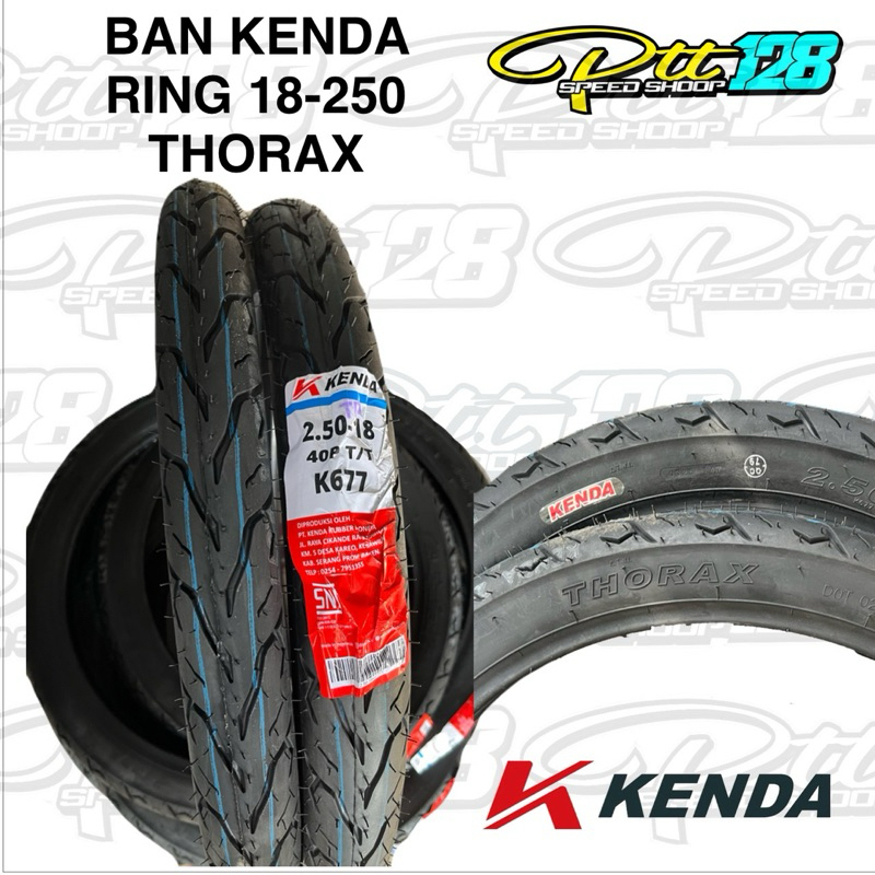 BAN KENDA THORAX 250X18 SOFT COMPOUND BAN RING 18 AG STYLE SLIM KENDA TYRE K677 250-18 TUBE TYPE