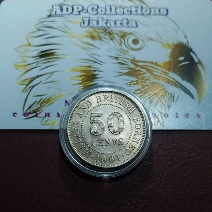 Koin 50 sen british borneo malaya