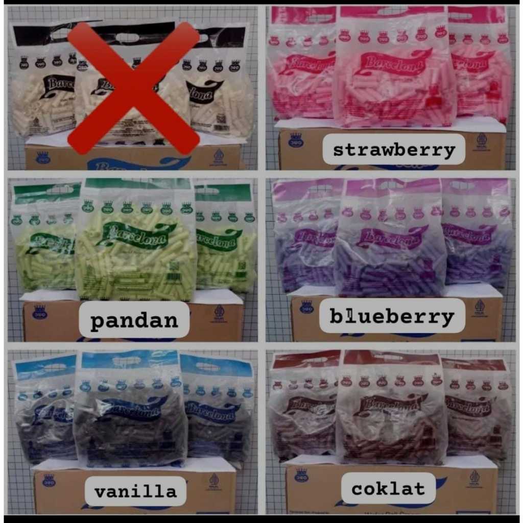 

Wafer Roll Barcelona 500gr