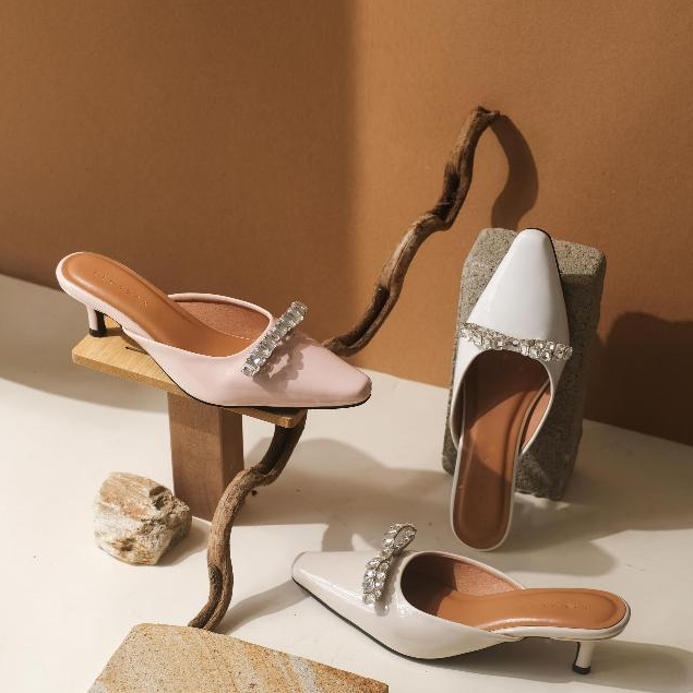 CLOXVOX - Daphne Heels Sepatu Hak Tinggi 5cm Wanita Casual