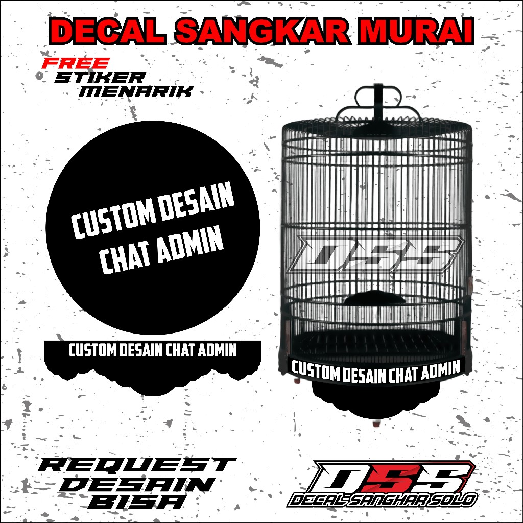 DECAL SANGKAR MURAI DESAIN CUSTOM