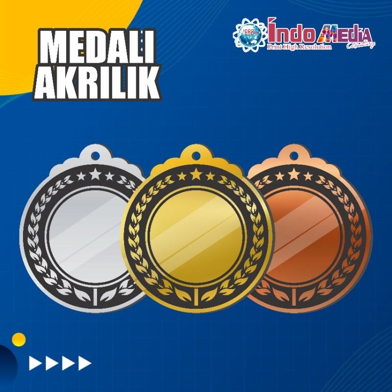 medali akrilik polos / akrilik medali / medali akrilik kejuaraan / medali juara / thropy juara