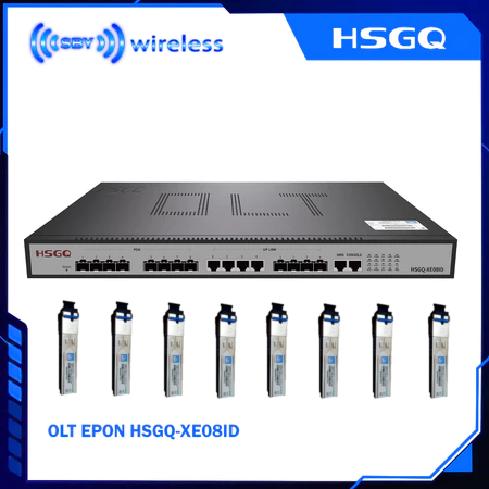 PAKET HSGQ XE08ID OLT EPON + SFP PX20++++ 9DB