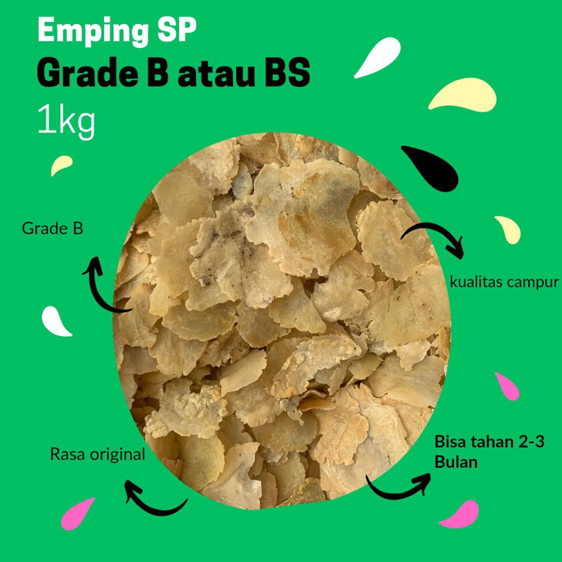 

emping melinjo mentah murah 1kg