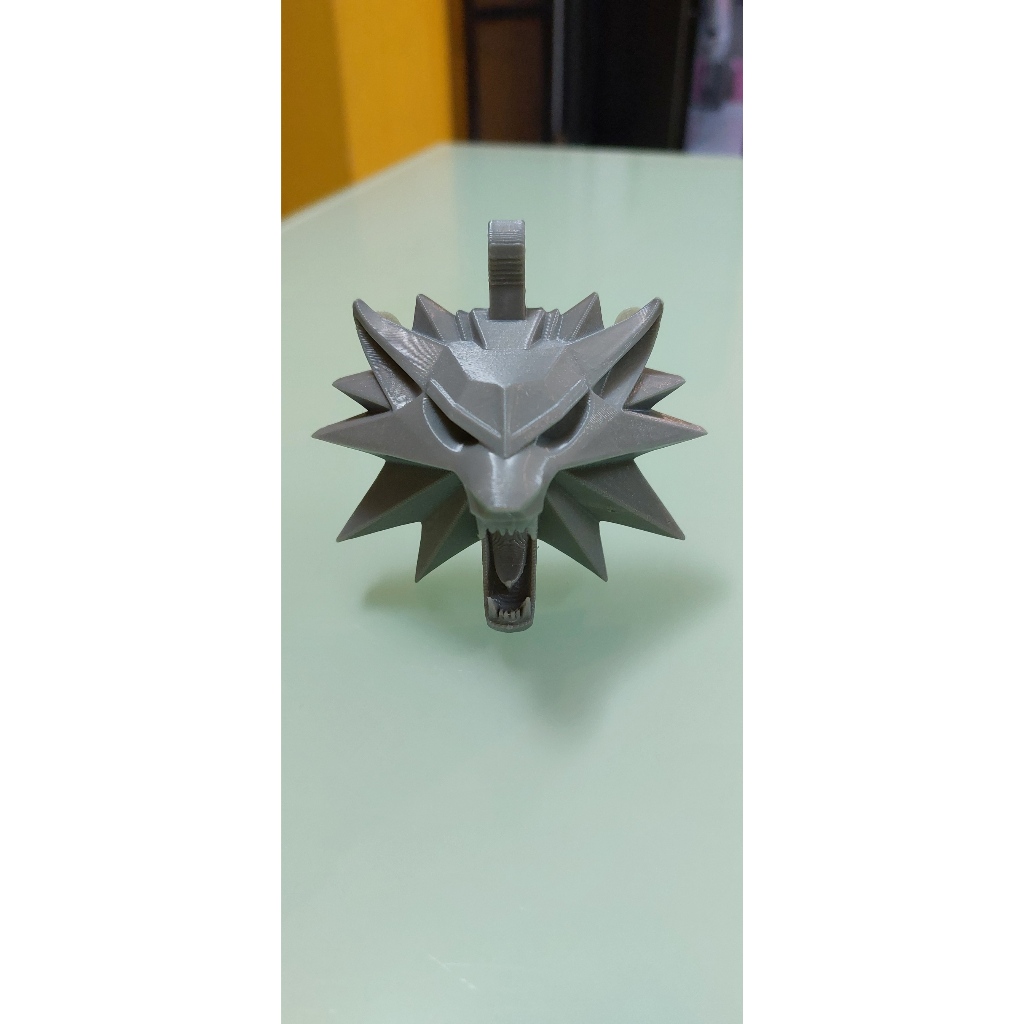 Gantungan Kunci - Pendant Witcher Wolf medallion necklace