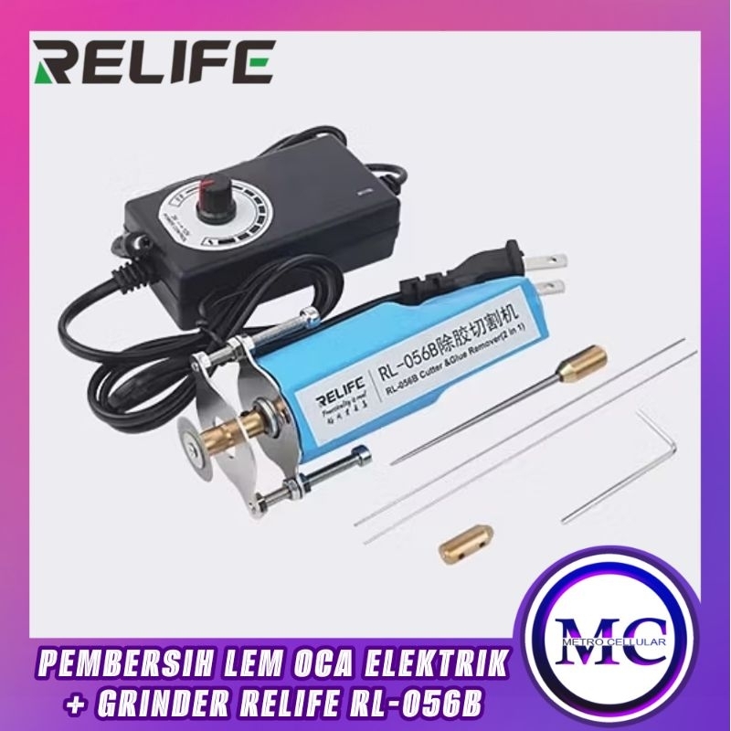 PEMBERSIH LEM OCA ELEKTRIK + GRINDER RELIFE RL-056B