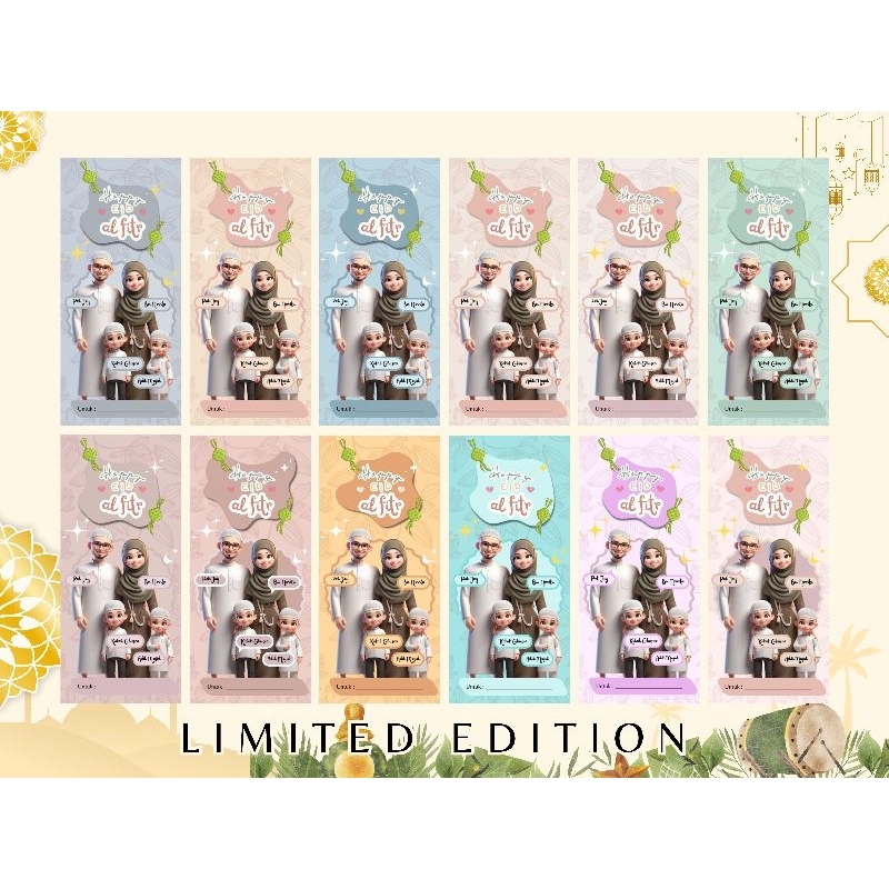 

[1 Lusin] NEW LIMITED EDITION Amplop Lebaran Laminasi Family Core | Amplop Lebaran Murahi