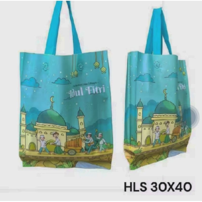 

goodie bag idul Fitri /tas hampers lebaran ,laminasi (30*40*8)