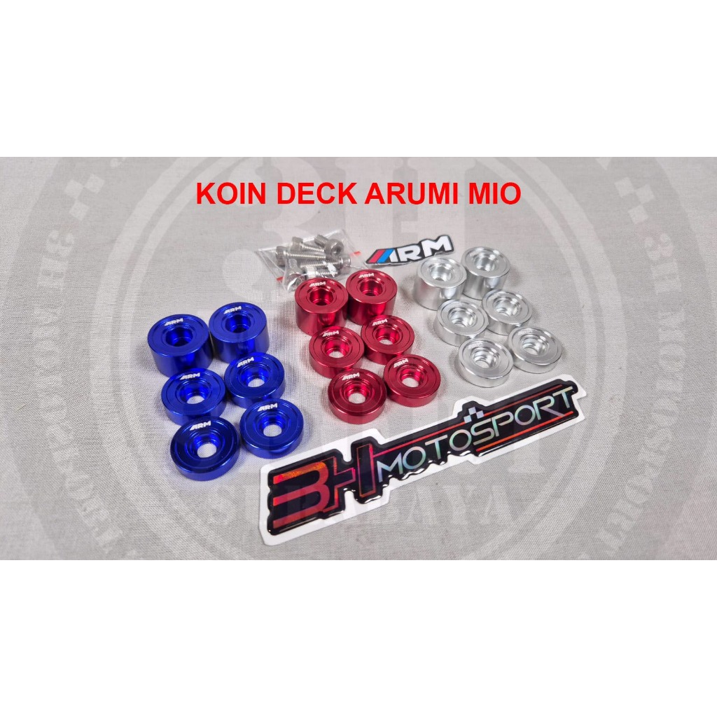 KOIN DEK ARUMI MIO MERAH BIRU SILVER