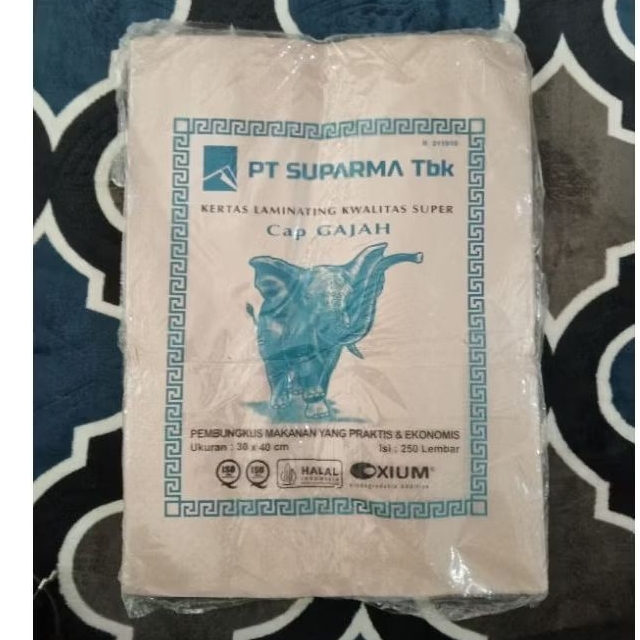 Kertas bungkus nasi cap Gajah