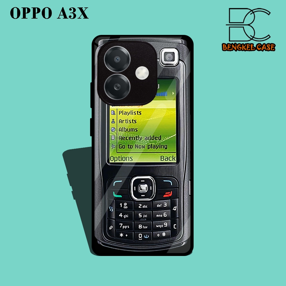 (BS40) Case Kilau Oppo A3X I Casing Hp Oppo | Pelindung Smartphone Motif NOKIA JADUL