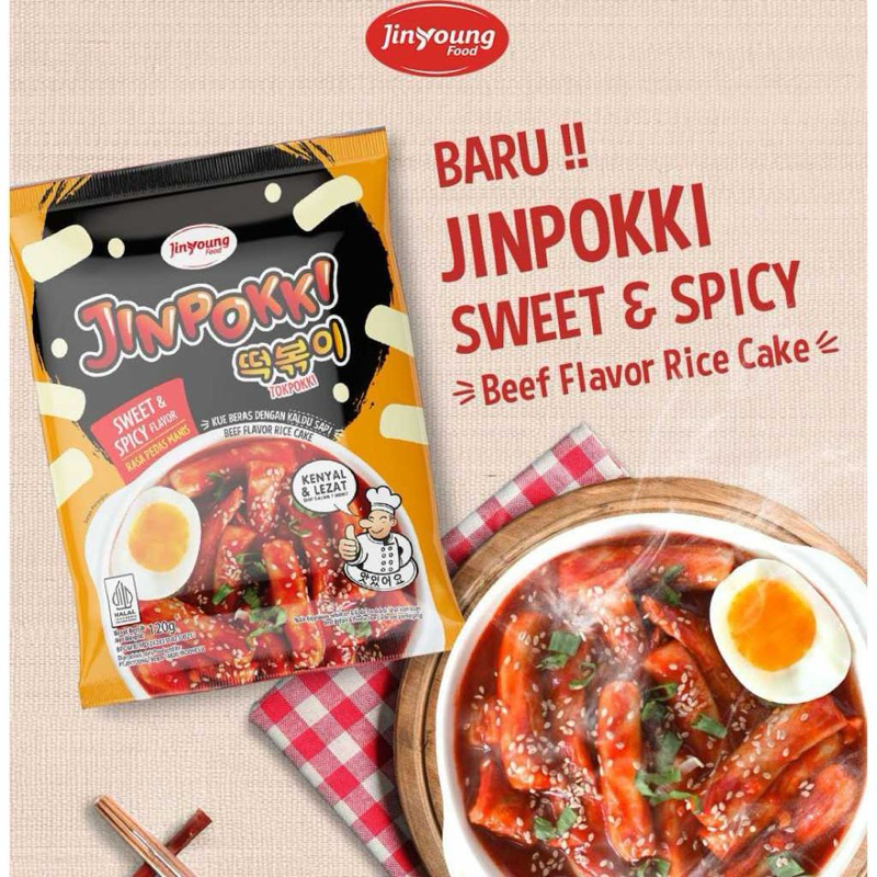 

Jinpokki Tteokpokki Sweet&Spicy 120Gr