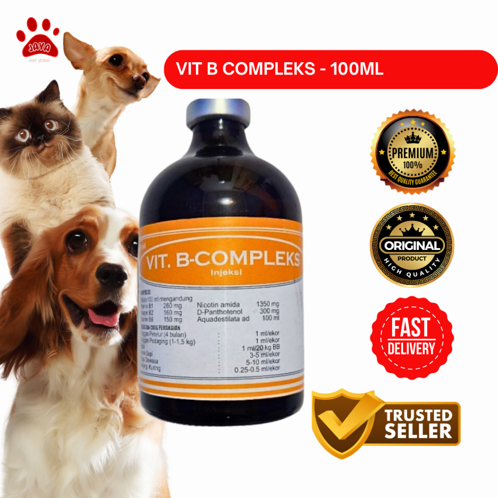 B complek 100 ml injeksi - Vitamin B Komplek Injeksi - Veta B Plex Injeksi 100 ml - Veta B Plex 100