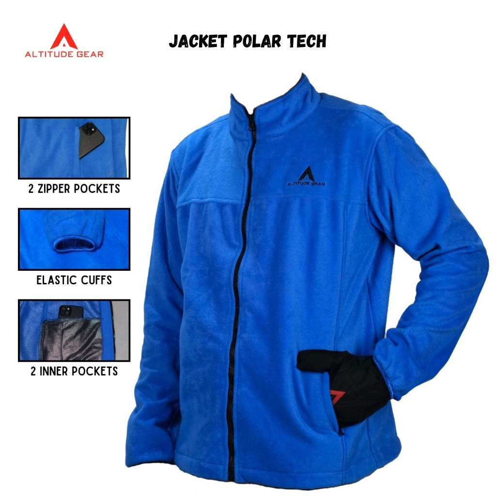Altitude Gear Fleece Omni Heat Jaket Polar Outdoor Pria Wanita Camping