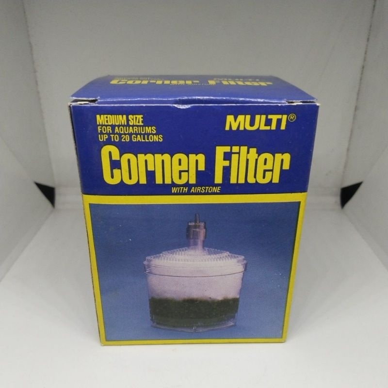 Multi corner filter aquarium medium size