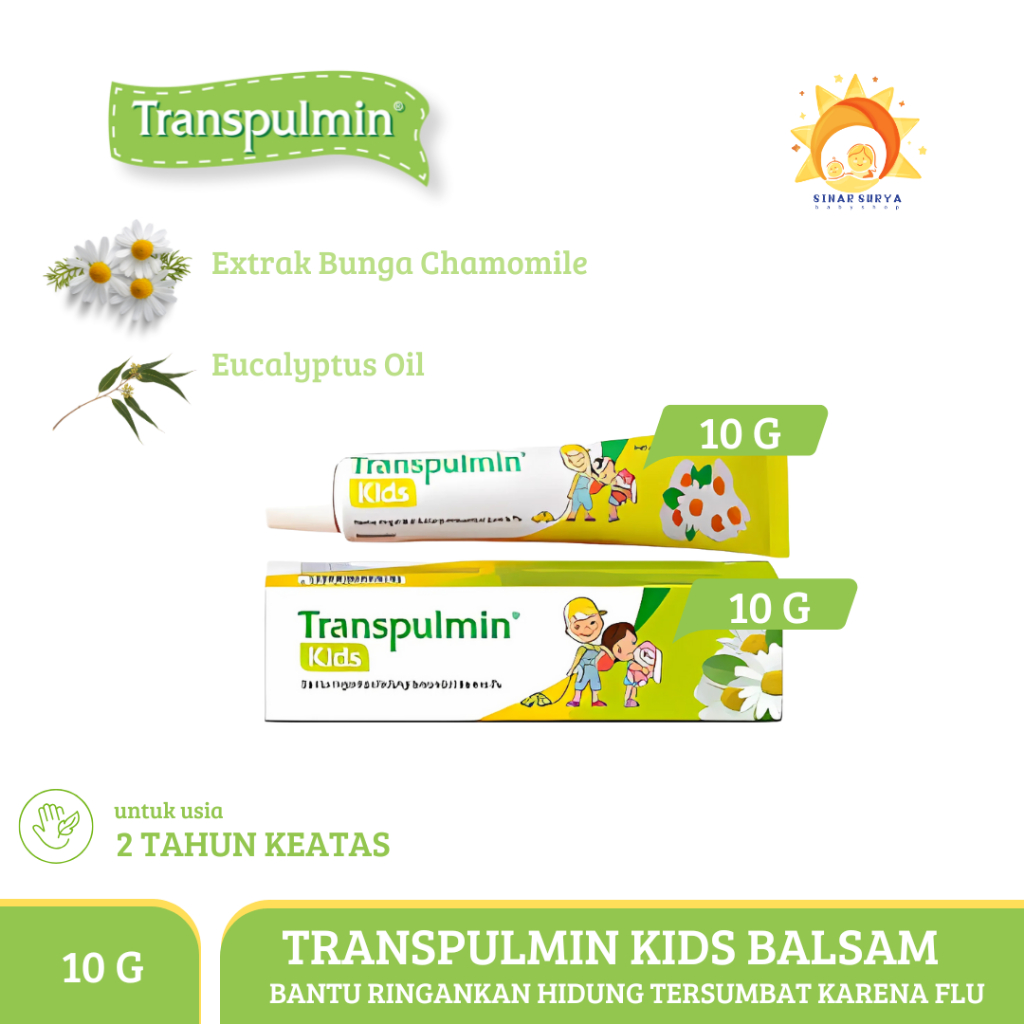 TRANSPULMIN  KIDS BALSAM  KELUARGA ANAK REMAJA & DEWASA 10gr / 20gr