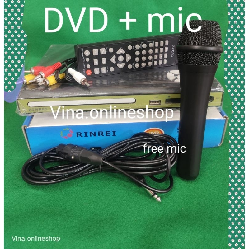 DVD, VCD, CD, MP3,MP4 DVD player RINREI optik berkualitas