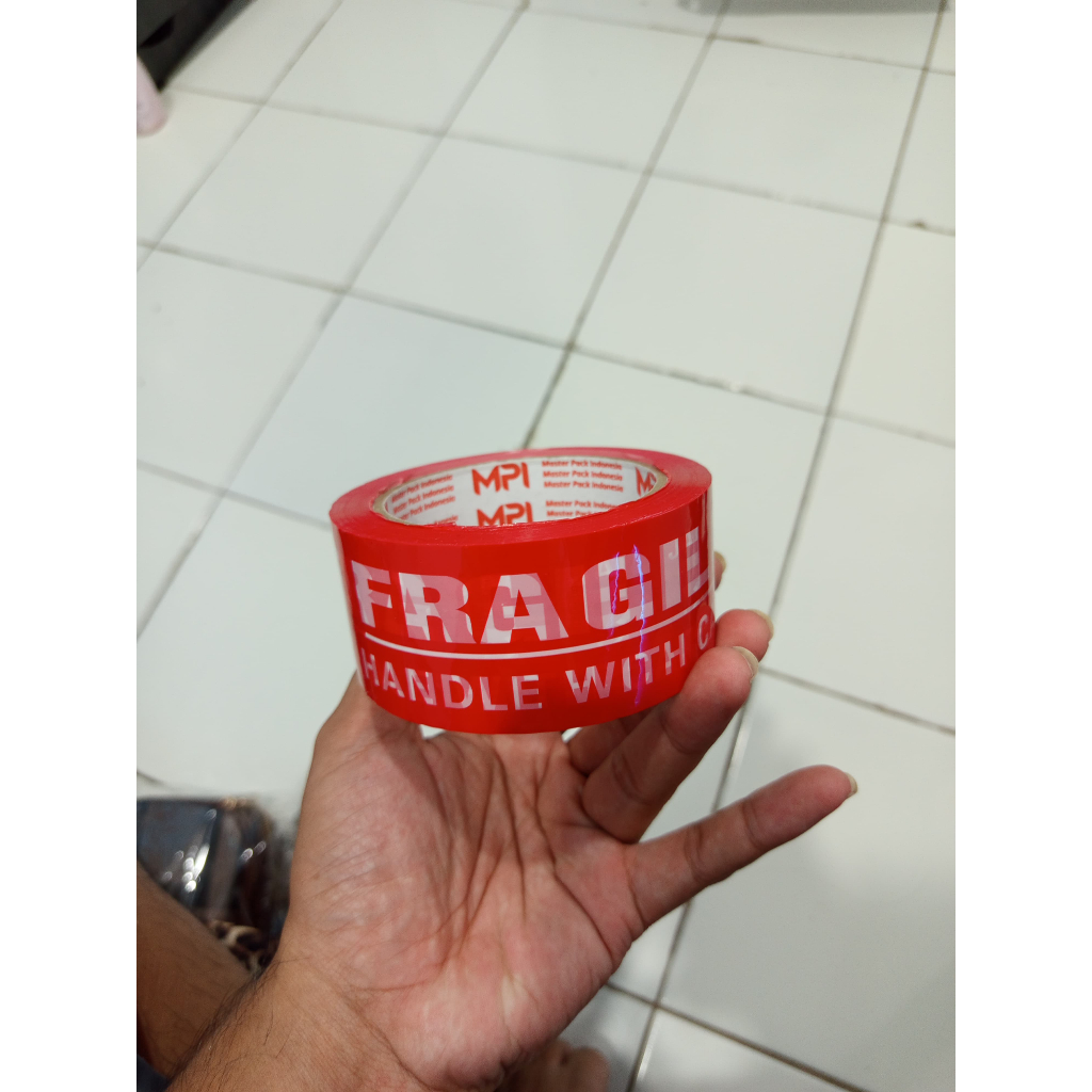 

Lakban packing fragile 48x100 yard paling murah 1 pcs
