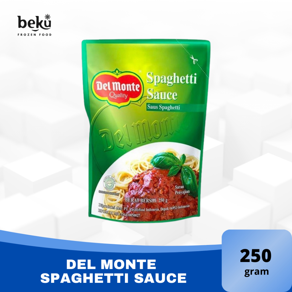 

DEL MONTE SPAGHETTI SAUCE - DEL MONTE SAUS SPAGETI (250g)