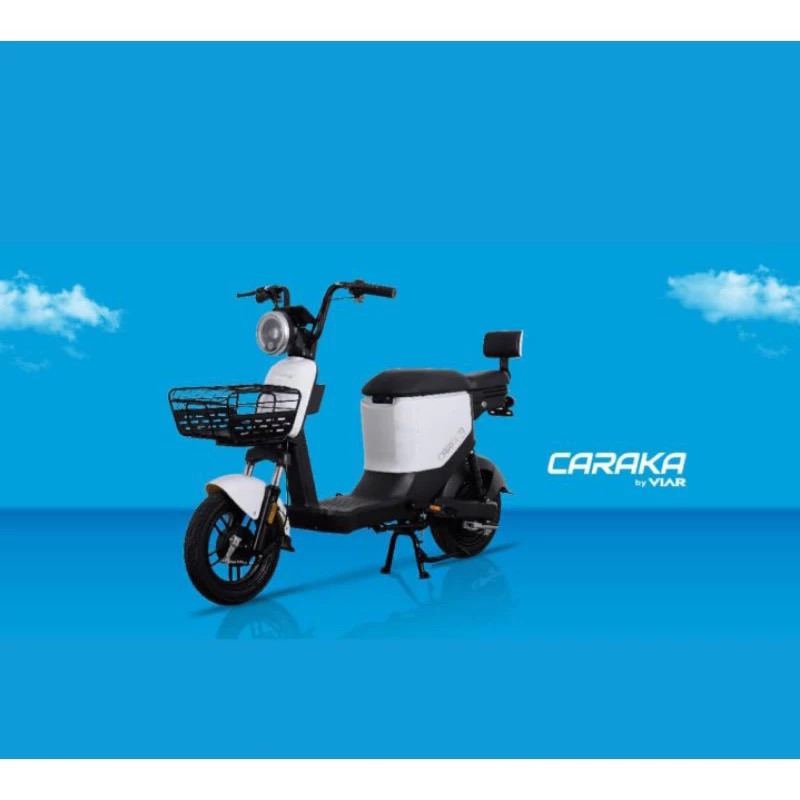 sepeda listrik viar caraka warna putih