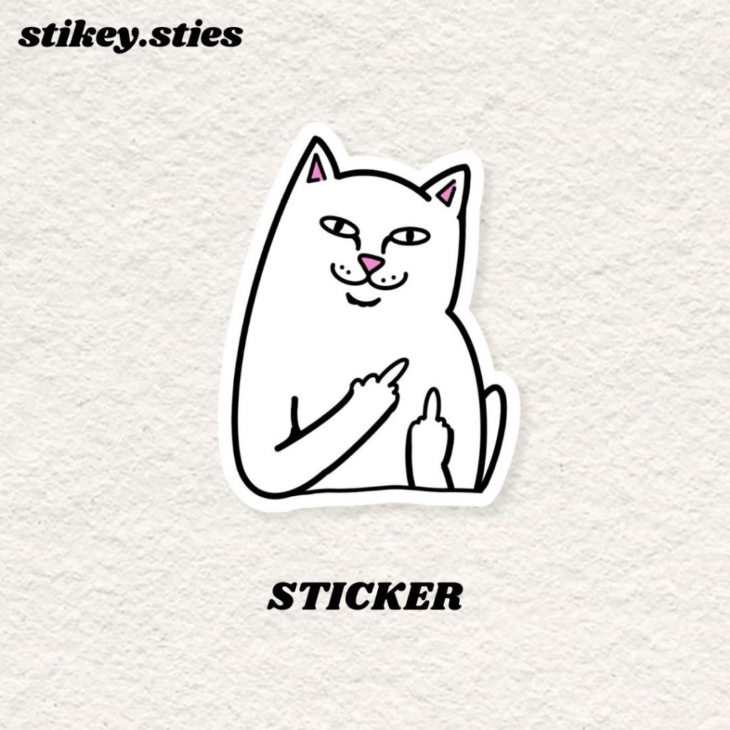 

STICKER RIP N DIP MIDDLE FINGER BRAND AESTHETIC ANTI AIR VINYL / STIKER HELM LAPTOP HP MOTOR TUMBLR TAS KOPER