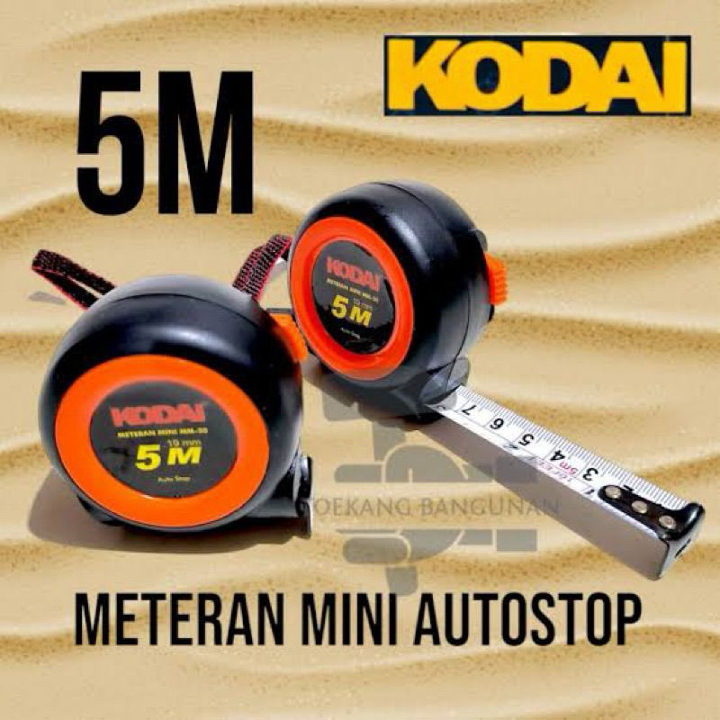 

Meteran Mini AutoStop 5M Kodai