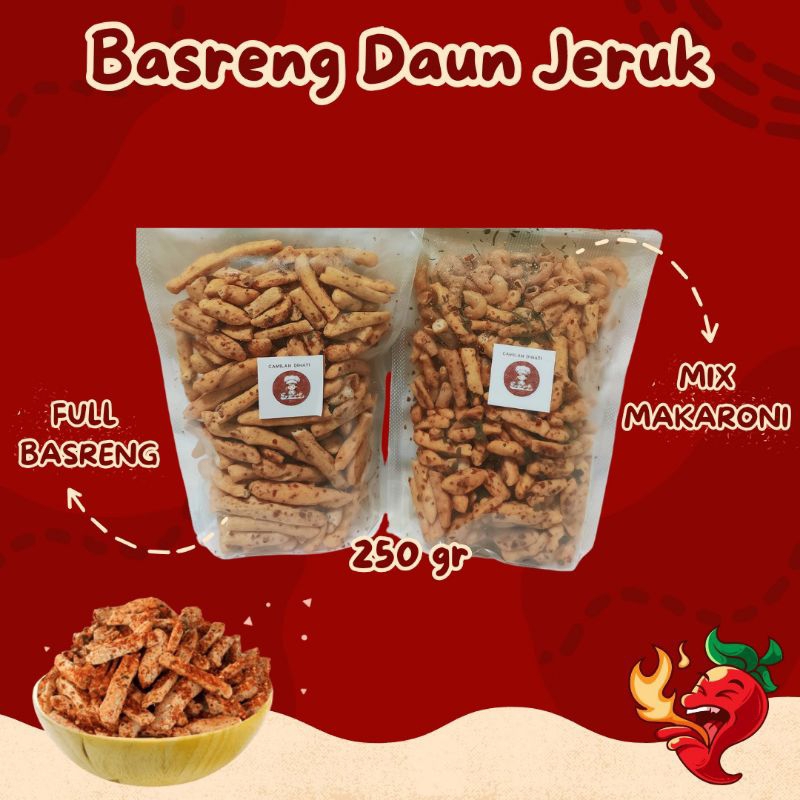 

Basreng pedas daun jeruk 250 gr CAMILAN DIHATI