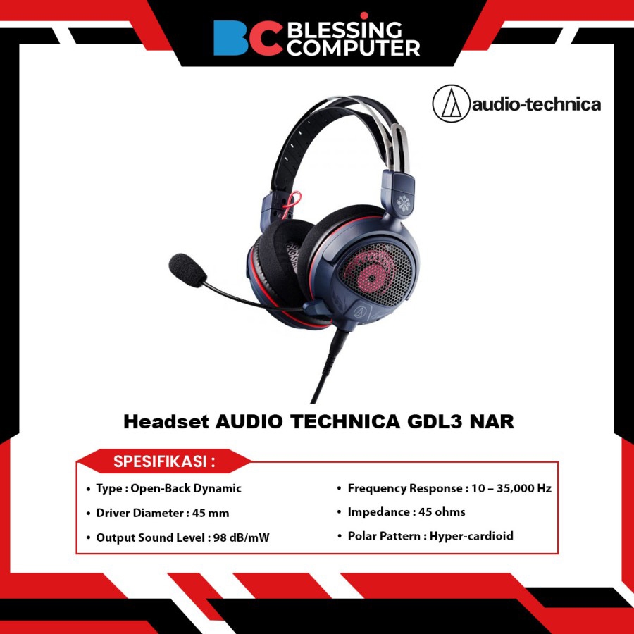 Headset AUDIO TECHNICA GDL3 NAR