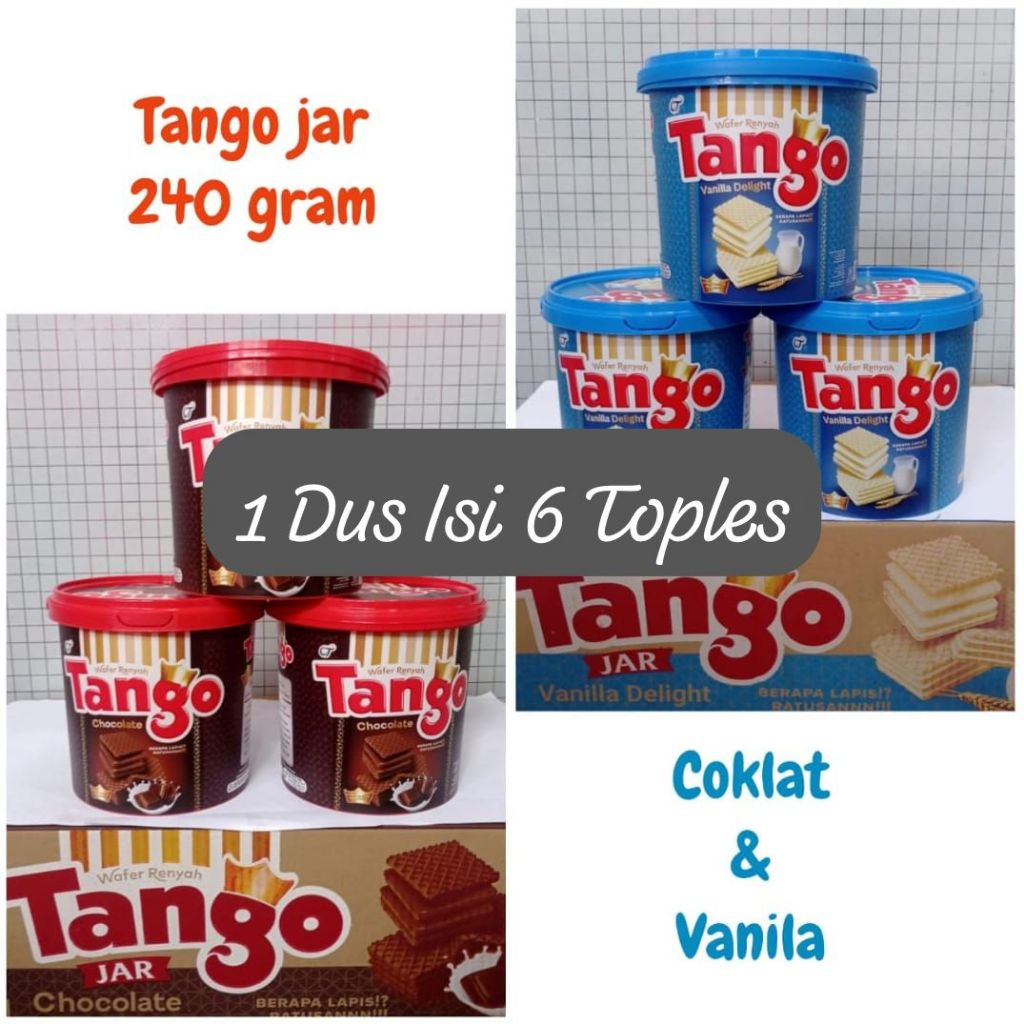 

WAFER TANGO JAR - COKLAT/VANILA - 1 Crt isi 6 Pcs - k.e.n.herbal