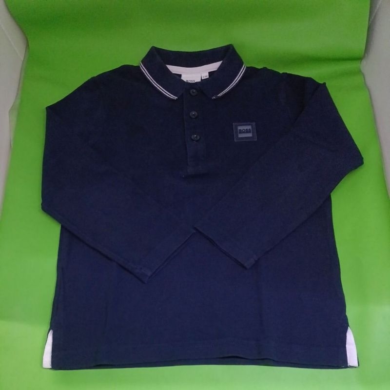 Preloved kaos polo anak laki Navy Hugo Boss original 6years almost new