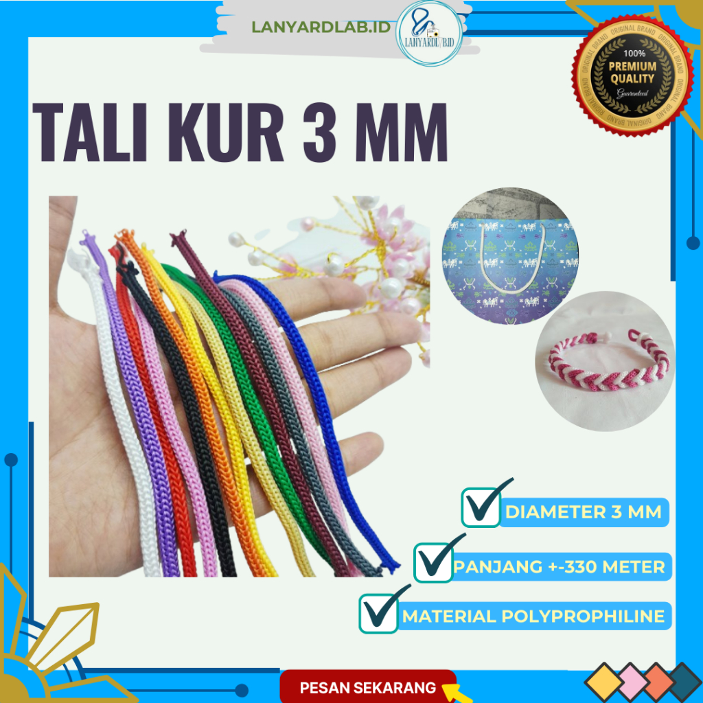 

Tali Kur 3 mm Warna Warni Per 900 gr